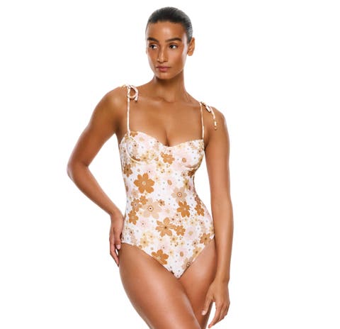 Nostalgic Bloom Underwire One Piece Swimsuit