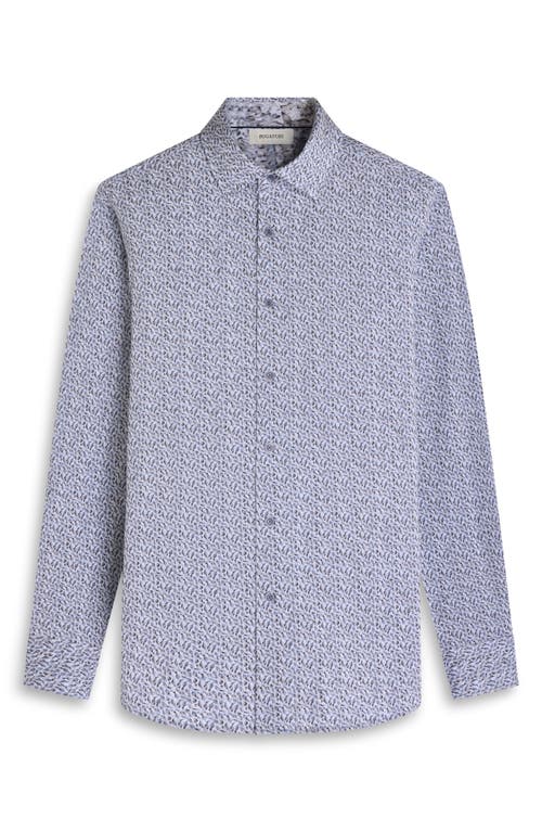 Bugatchi Jimmy Ooohcotton® Button-up Shirt In Blue