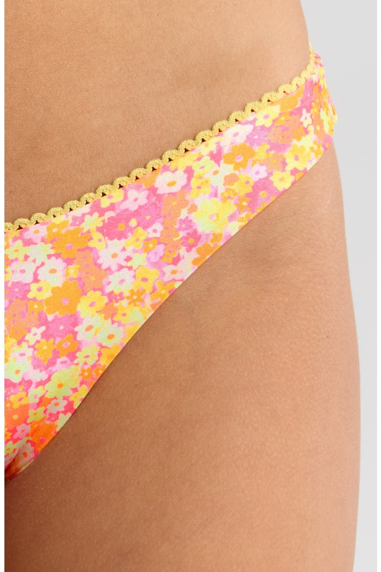 V-Cut Bikini Bottoms, Alternate, color, MIMOSA MEADOWS