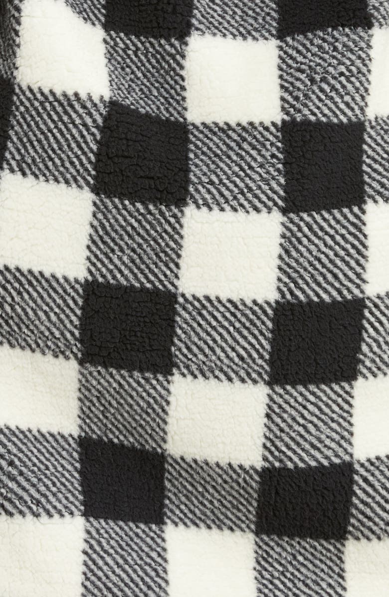 Honeydew Layer Up Robe, Alternate, color, Blacknwhitecheck