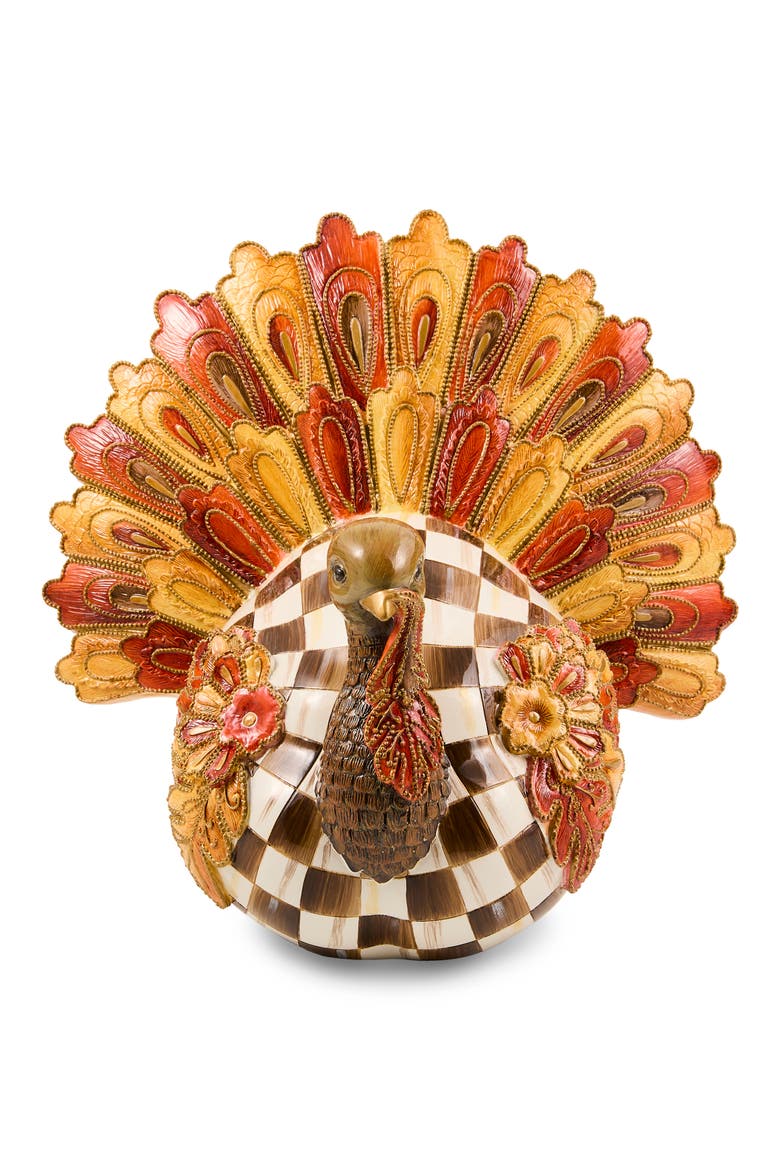 Harvest Glow Aurora Turkey Figurine, Alternate, color, MULTI