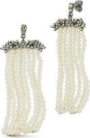 SPHERA MILANO Multistrand Faux Pearl Drop Earrings