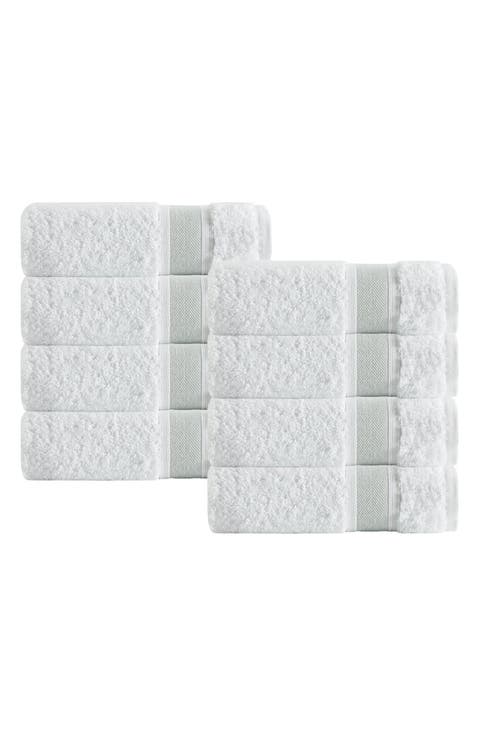 Set of 8 Turkish Cotton Wash Cloths