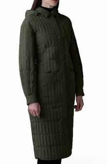 Tadoka Down & Feather Long Hooded Coat