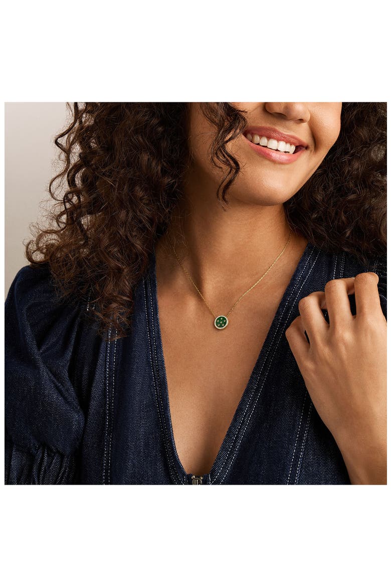 Merrit Northlight Mother of Pearl Pendant Necklace, Alternate, color, GOLD