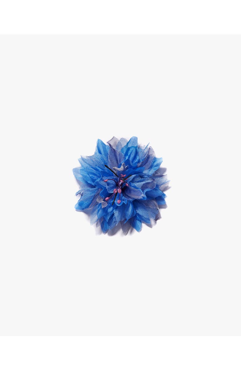 Helena Simon The Blue Cornflower Floral Brooch, Main, color, Blue