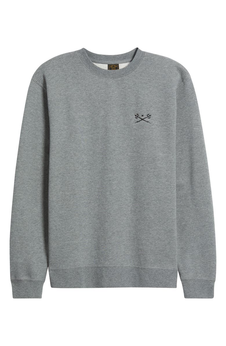 DARK SEAS Go-To II Fleece Sweatshirt, Alternate, color, Gunmetal Heather