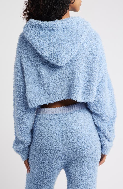 Boys Lie Bodhi Alex Crop Zip Hoodie In Blue