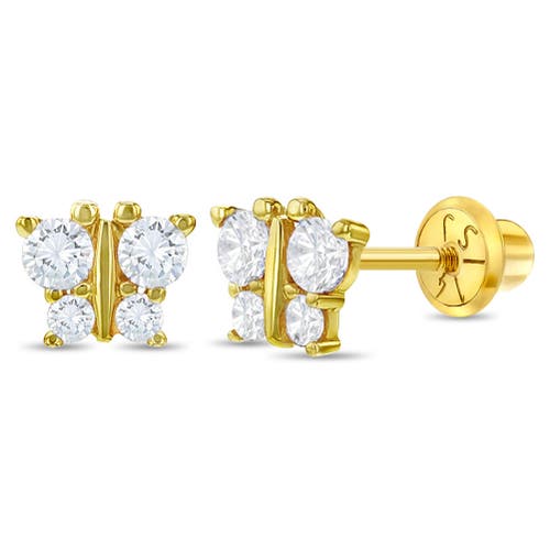 In Season Jewelry 14k Sparkly Butterfly Earrings in Gold at Nordstrom
