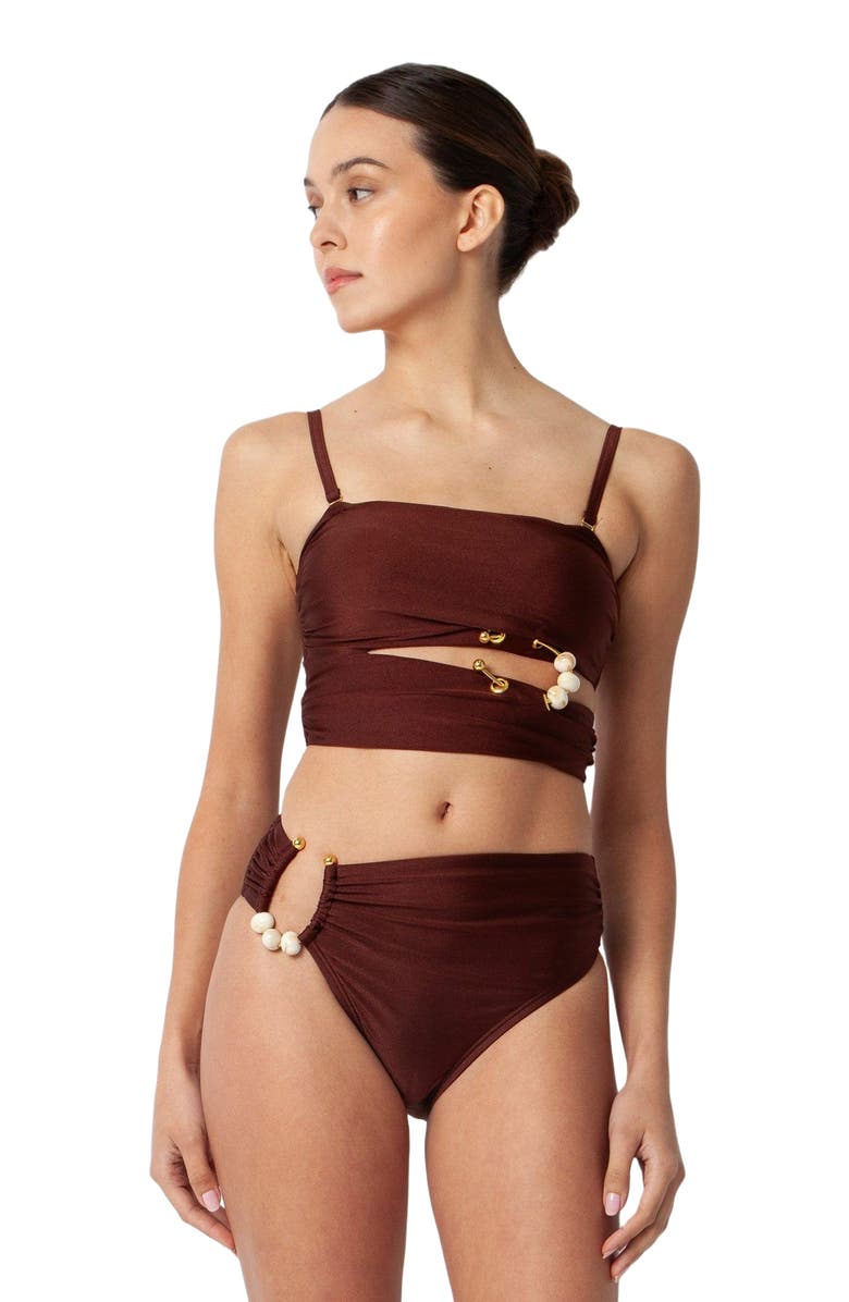 Villa Fresca Amara Bikini Swimsuit Top, Alternate, color, 