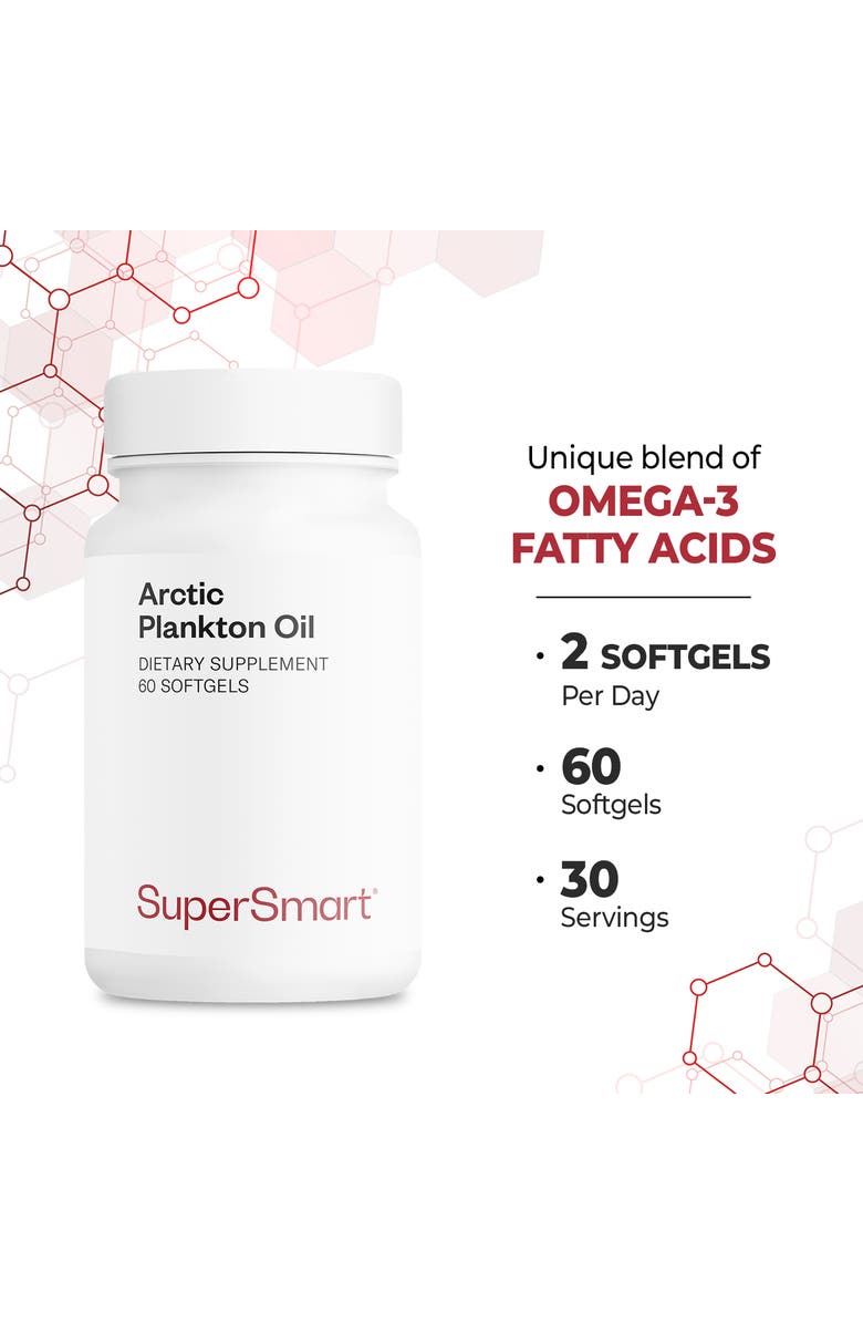 SuperSmart Arctic Plankton Oil 1000mg, Alternate, color, NO COLOR