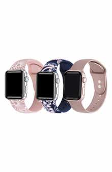 The Posh Tech Assorted 3-Pack Silicone Apple Watch® Watchbands