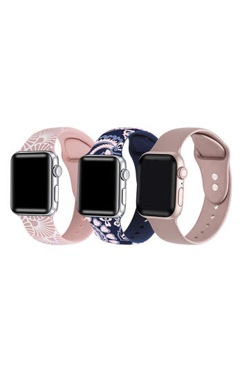 The Posh Tech Assorted 3-pack Silicone Apple Watch® Watchbands In Assorted
