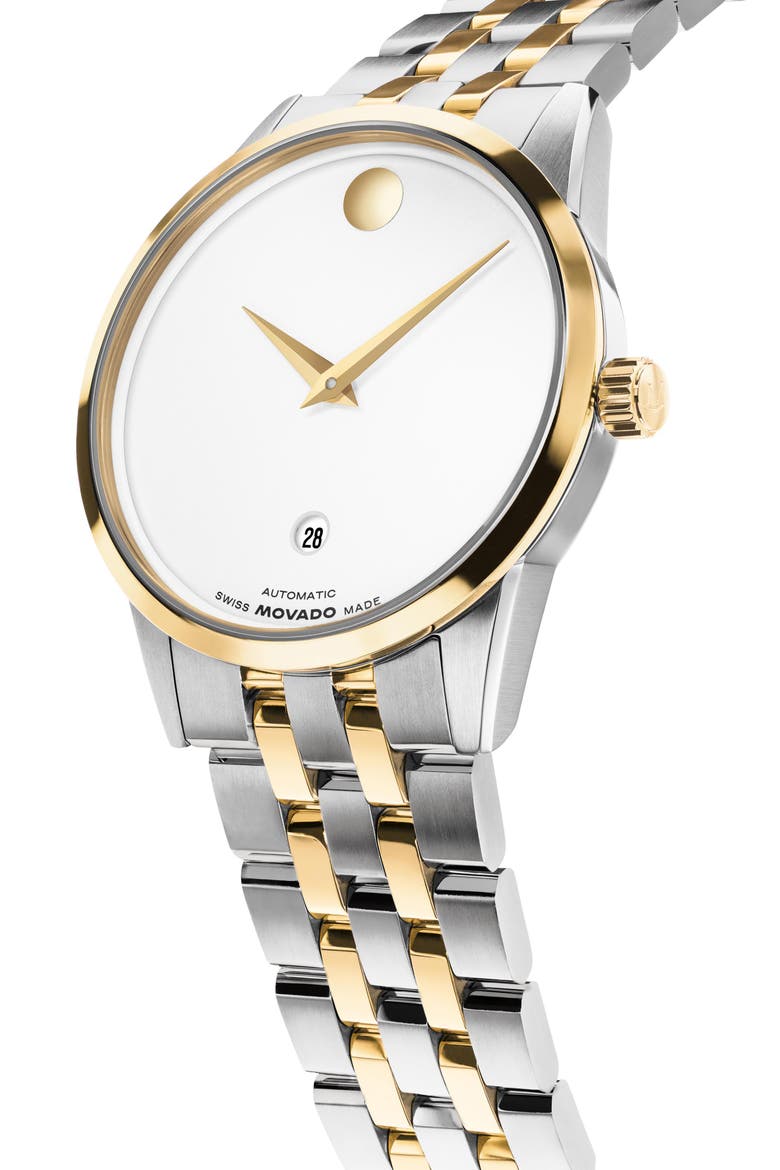 Museum Classic Automatic Bracelet Watch, 33mm, Alternate, color, WHITE