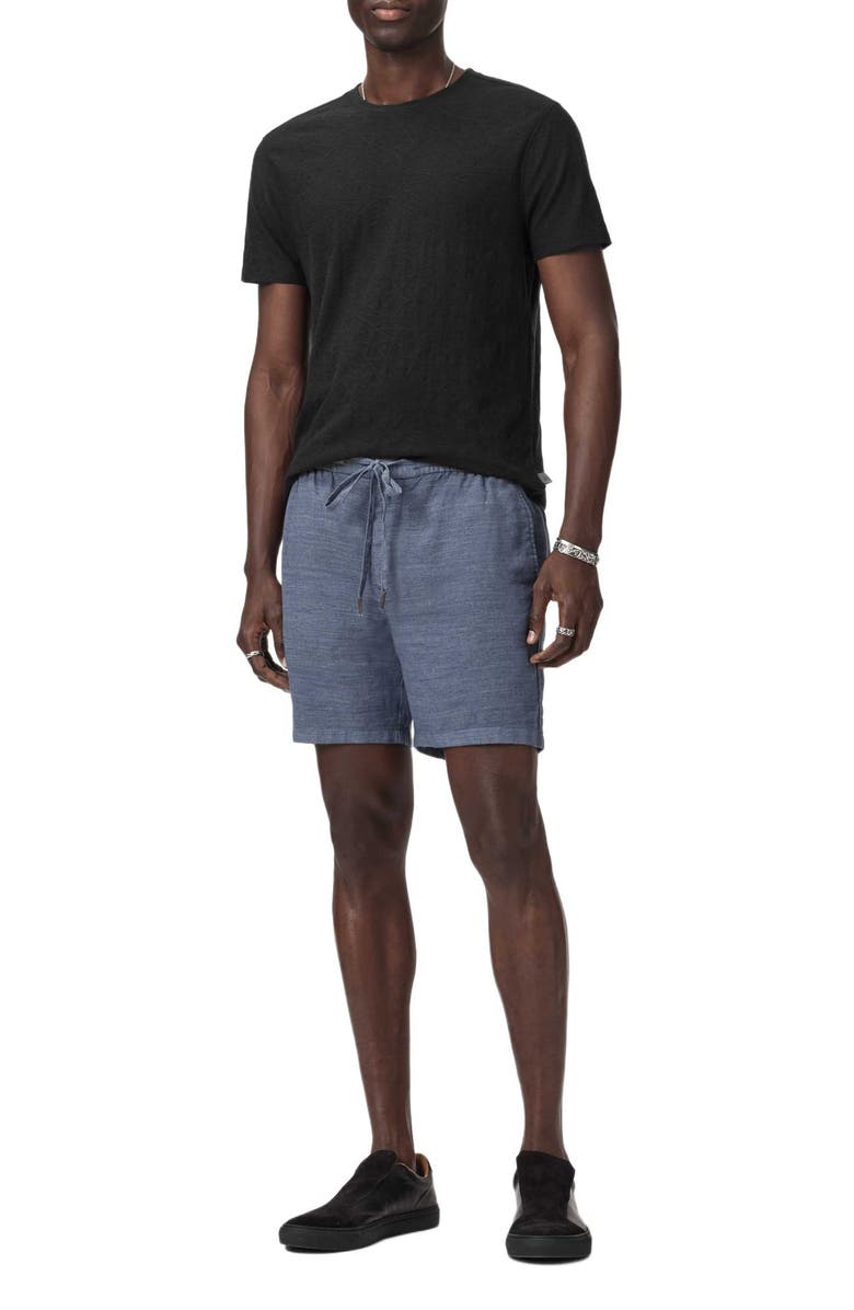 John Varvatos Rubin Jacquard Crewneck T-Shirt, Alternate, color, Black