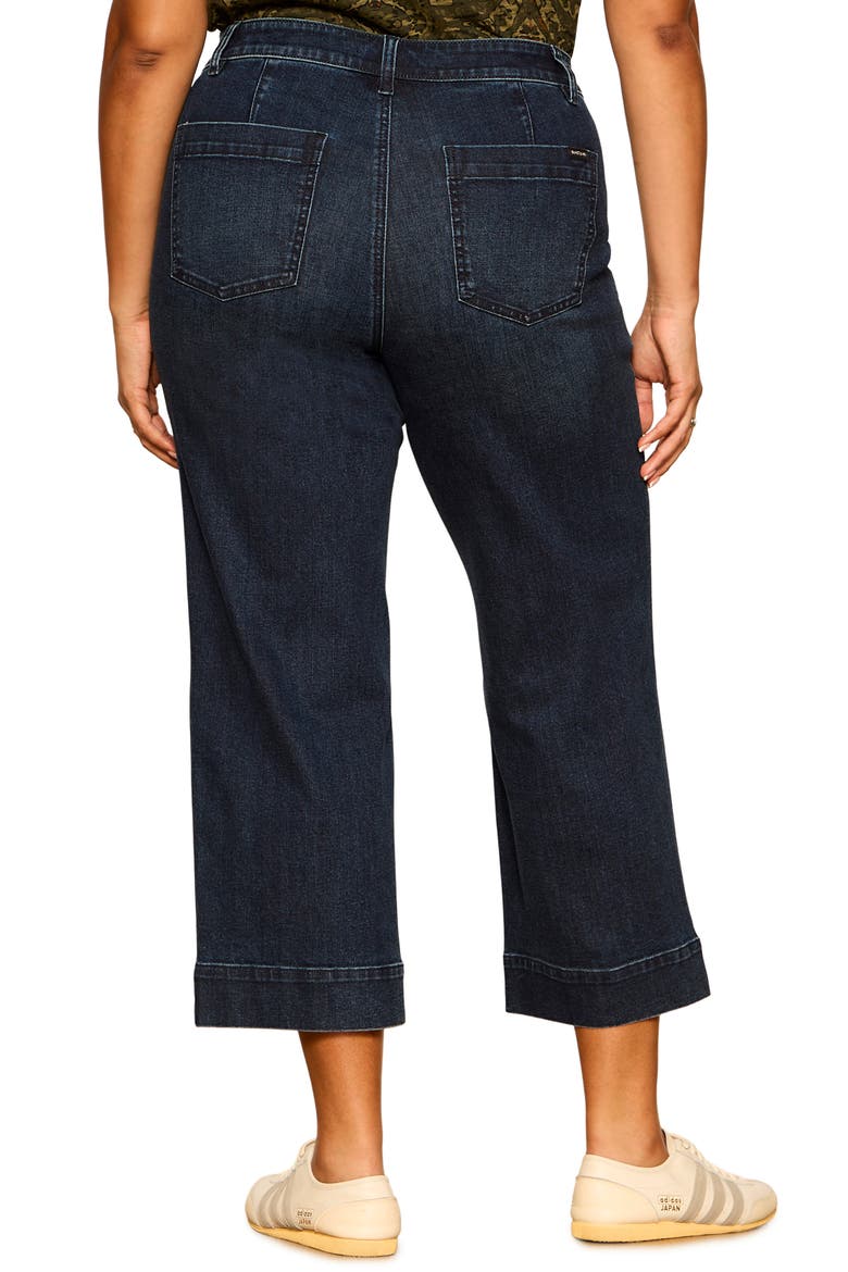 Insider High Waist Cropped Straight Leg Jeans, Alternate, color, OVER THE MOON BLUE