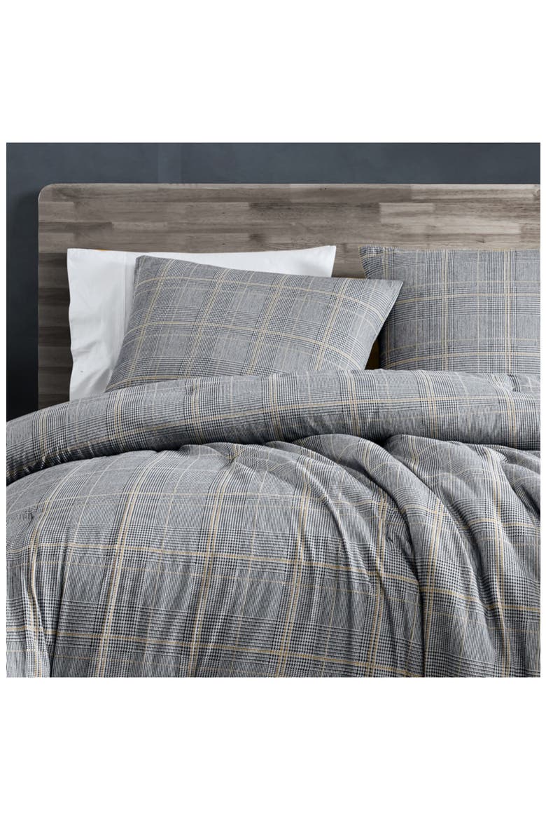 Sussex Duvet Cover & Sham Set, Alternate, color, KHAKI BLACK
