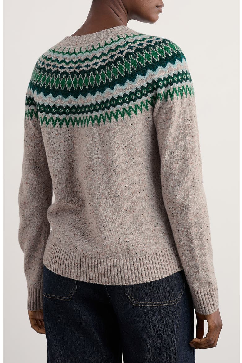 Gurnard's Head Fair Isle Lambswool Blend Crewneck Sweater, Alternate, color, WINDWARD ARAN MULTI