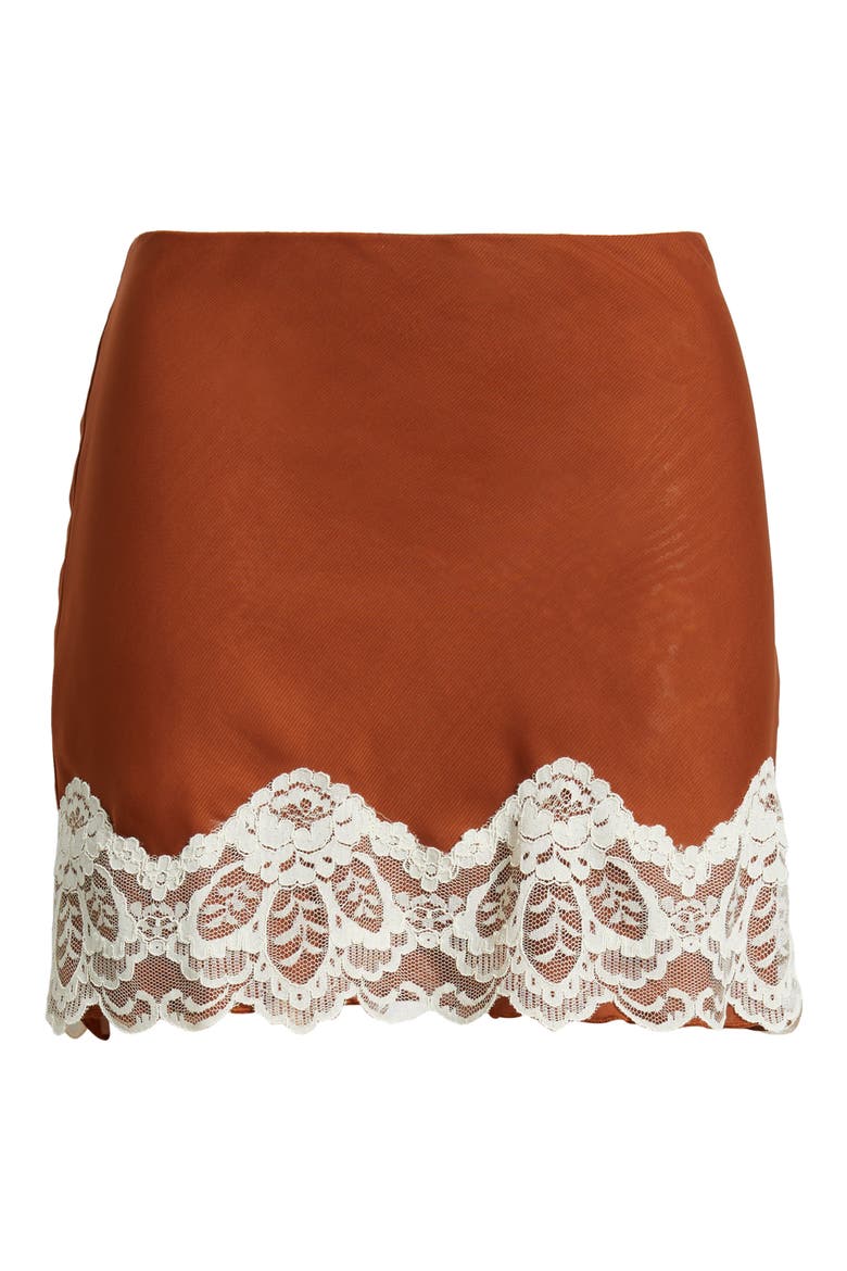 The Sienna Slip Skirt, Alternate, color, BROWN