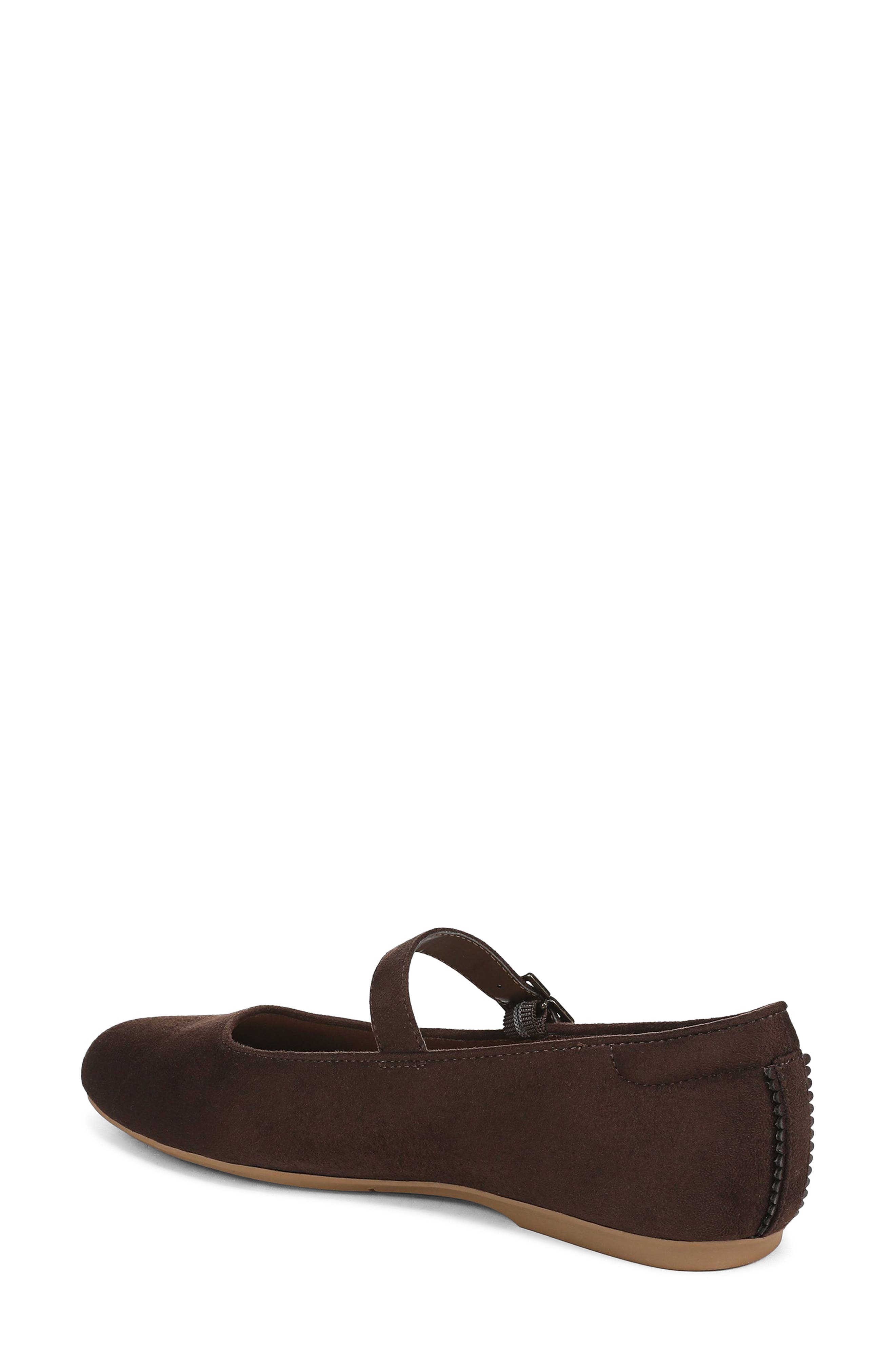 Wexley Mary Jane Ballet Flat, Alternate, color, DARK UMBER BROWN MICROSUEDE