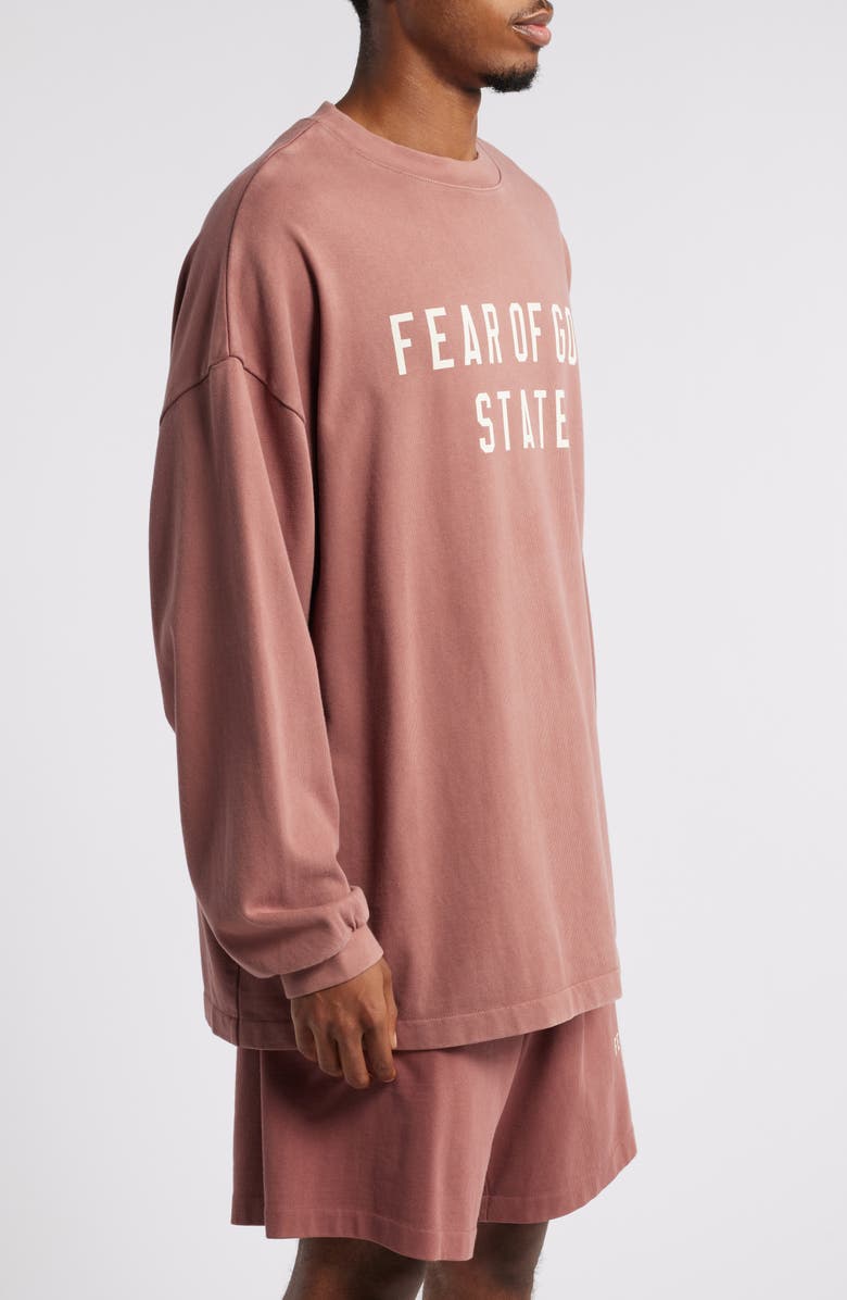 Fear of God Essentials Gender Inclusive State Logo Long Sleeve T-Shirt, Alternate, color, 