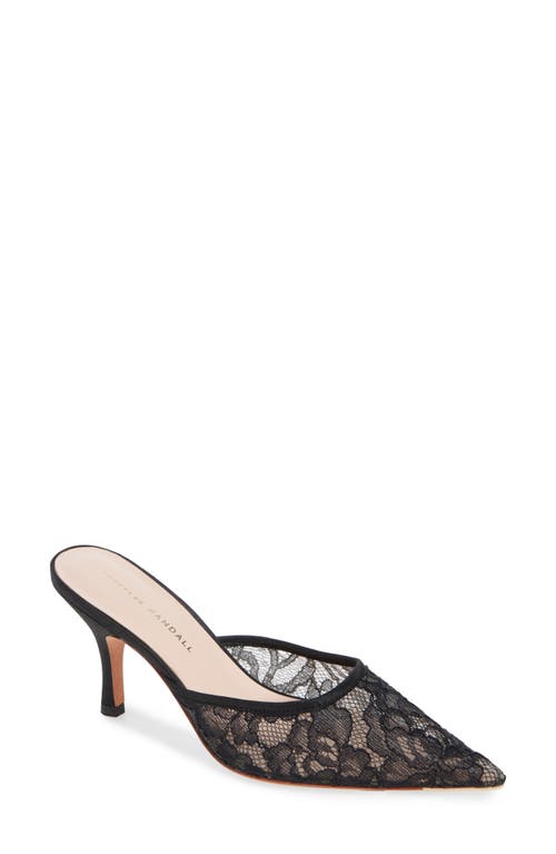 Loeffler Randall Layla Lace Mules In Black
