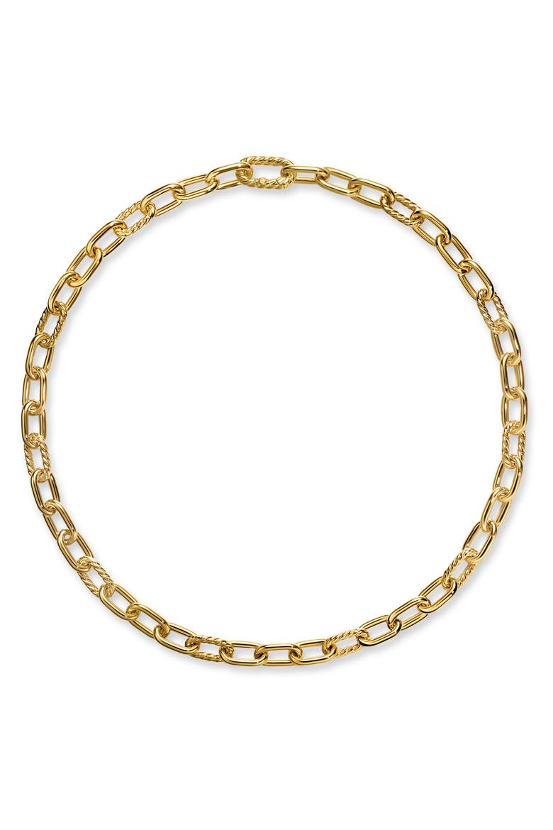 DY Madison Chain Necklace in 18K Yellow Gold, 8.5mm, Alternate, color, GOLD
