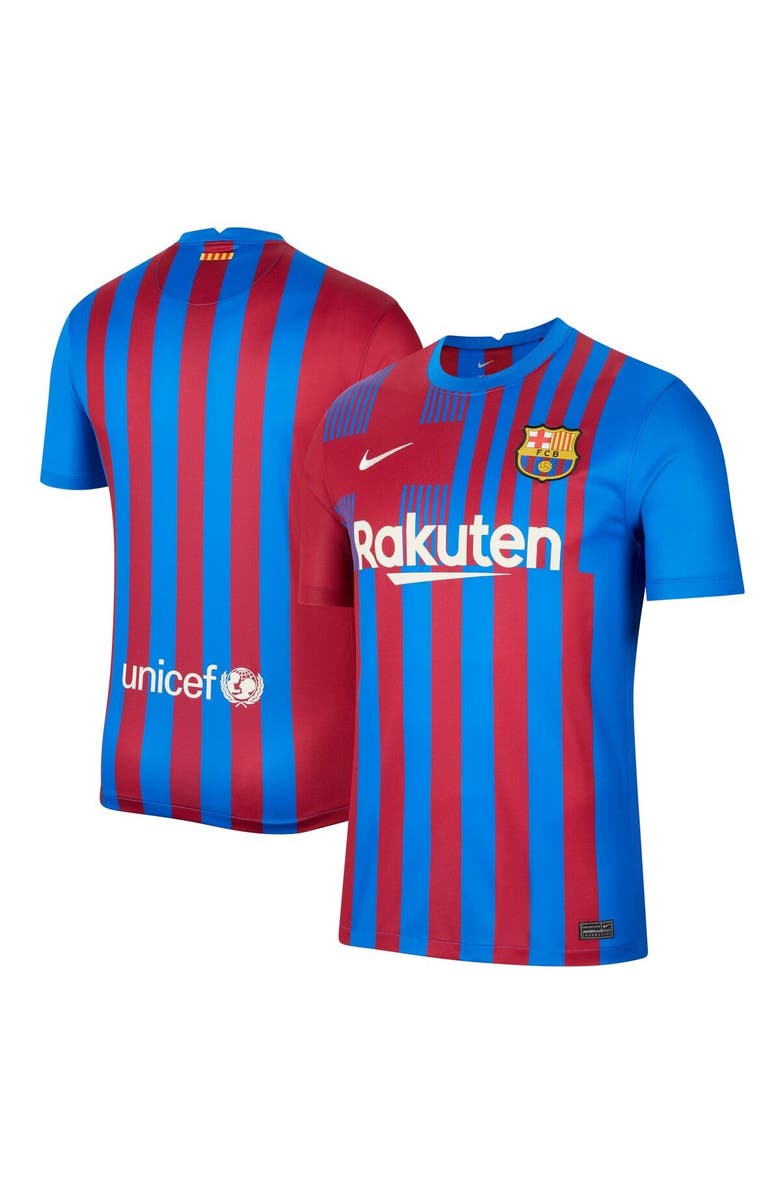 Nike Men's Nike Blue Barcelona 2021/22 Home Replica Jersey, Main, color, 