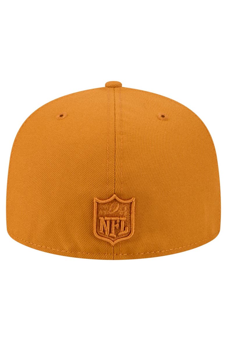 Men's New Era  Brown Philadelphia Eagles Color Pack A-Frame 59FIFTY Fitted Hat, Alternate, color, Brown