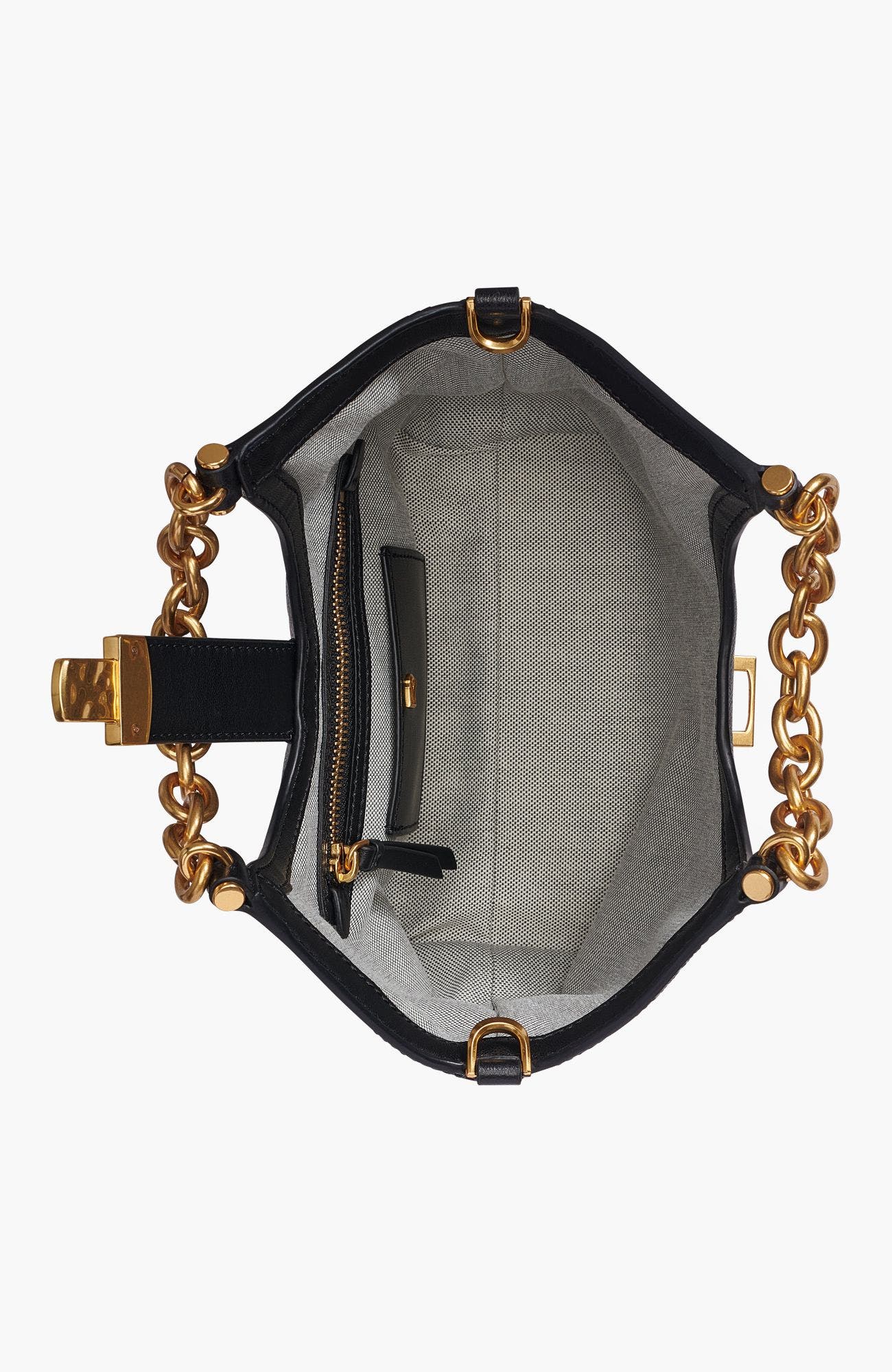 Small Leno Tote, Alternate, color, Black/Gold