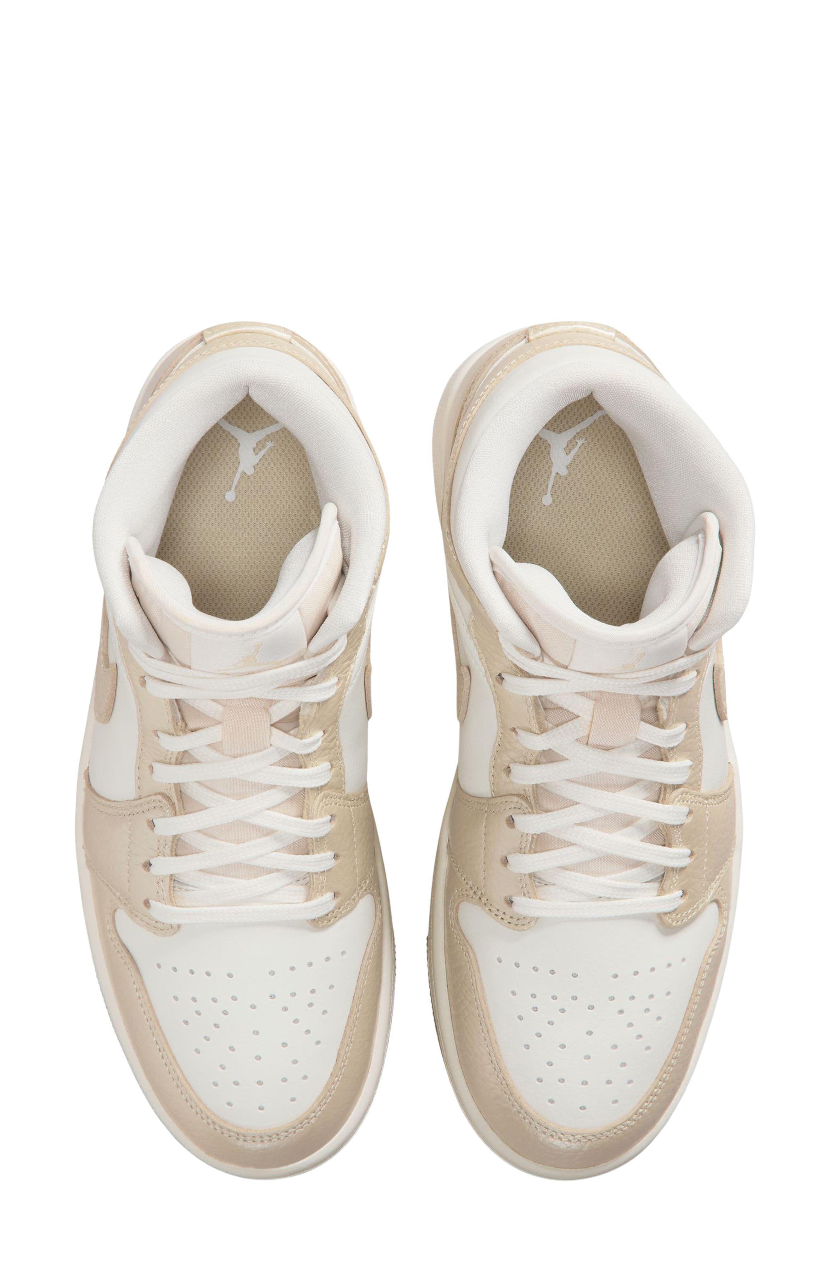 Jordan Air Jordan 1 Mid SE Basketball Sneaker, Alternate, color, Sail/ Team Gold/ Pale Ivory