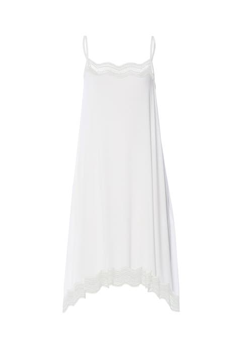 Cira Scalloped Lace Tencel Chemise