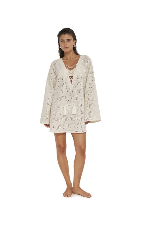 Giselle Guipure Lace Mini Dress Cover-Up