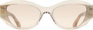 FERRAGAMO 55mm Oval Sunglasses