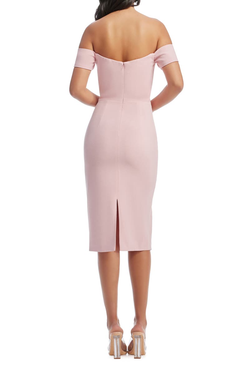 Bailey Off the Shoulder Body-Con Dress, Alternate, color, VINTAGE PINK