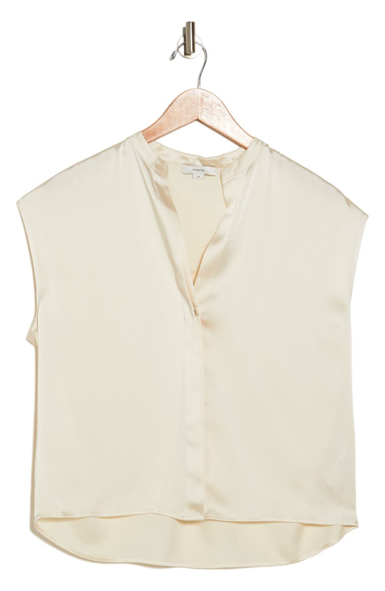Vince Satin Shell Tank, Alternate, color, Pale Ivory