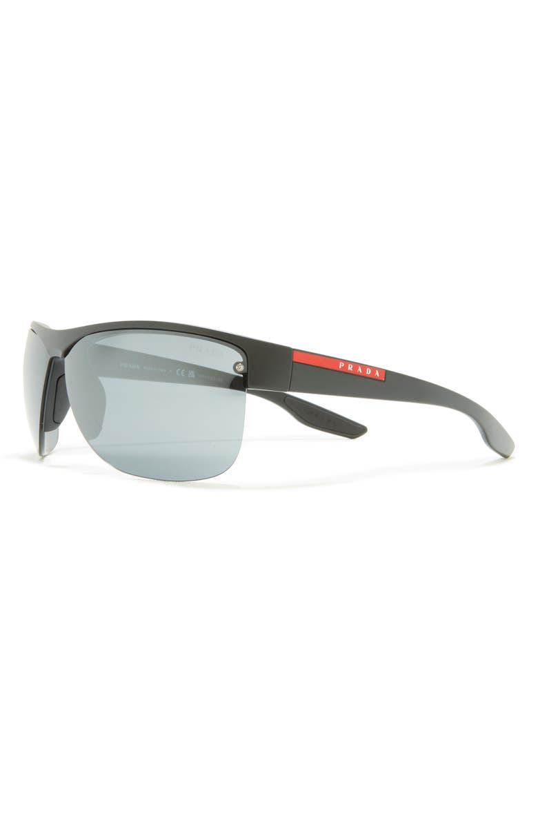 Prada Linea Rossa 68mm Pillow Sunglasses, Alternate, color,