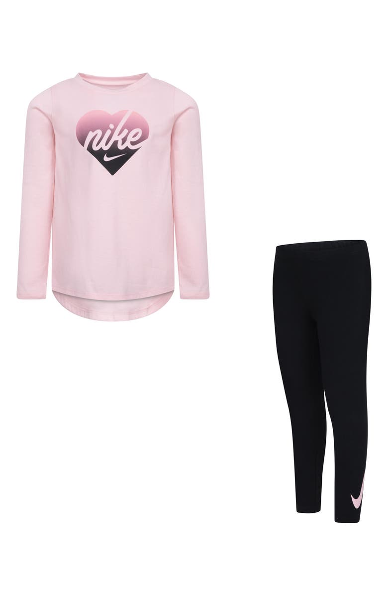 Nike Kids' Long Sleeve T-Shirt & Leggings Set, Main, color, 