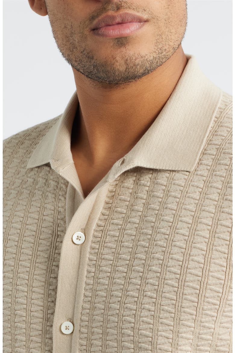 Short Sleeve Cardigan, Alternate, color, SAND
