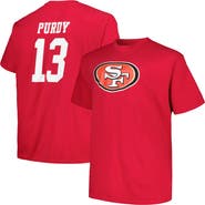 FANATICS Men's Fanatics Branded Brock Purdy Scarlet San Francisco 49ers Big & Tall Player Name & Number T-Shirt