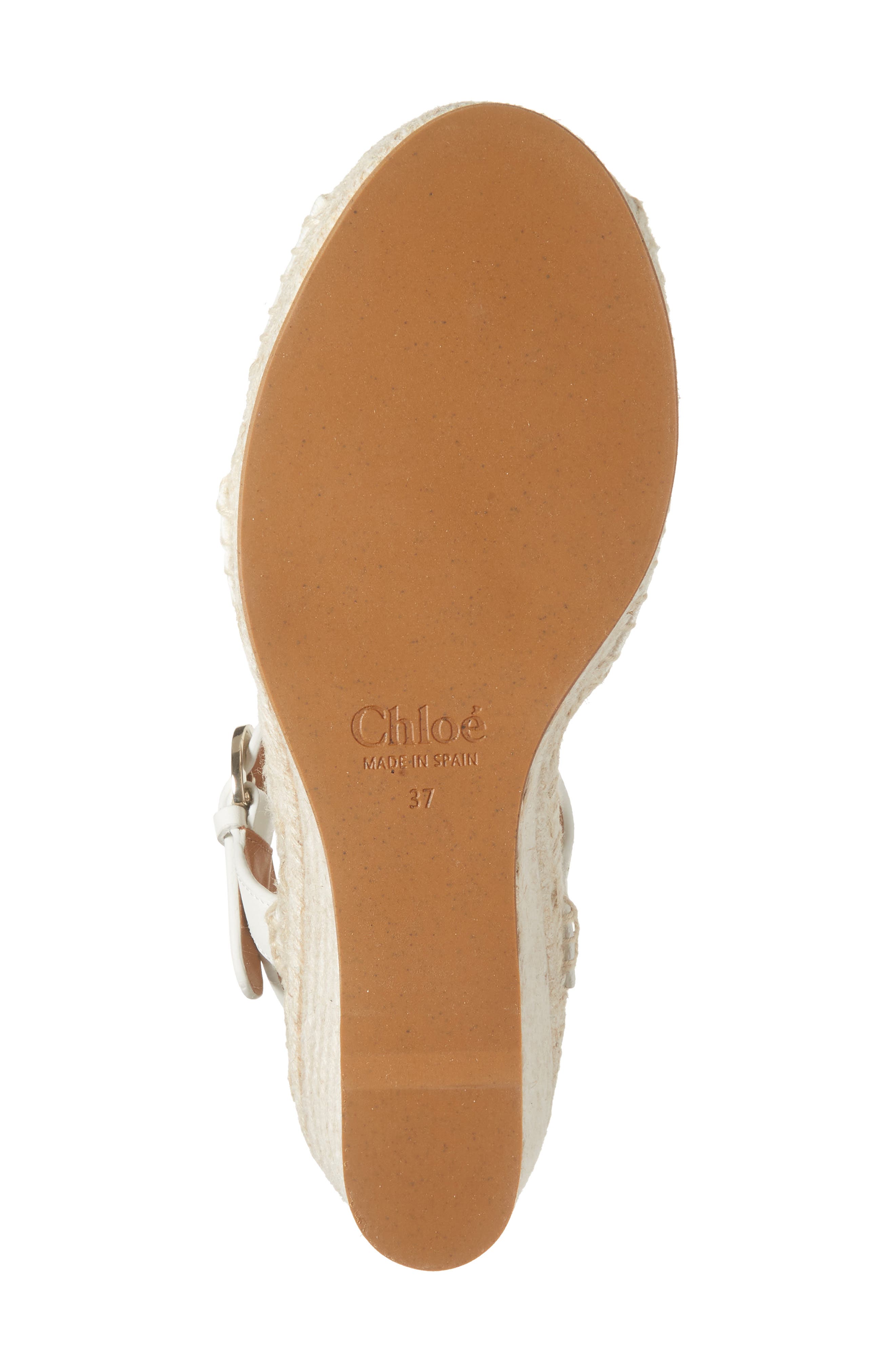 Chloé Platform Wedge Espadrille Sandal, Alternate, color, 