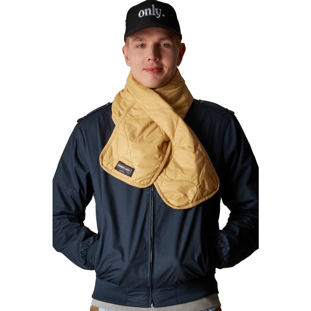 Members Only Quilted Scarf In Yellow