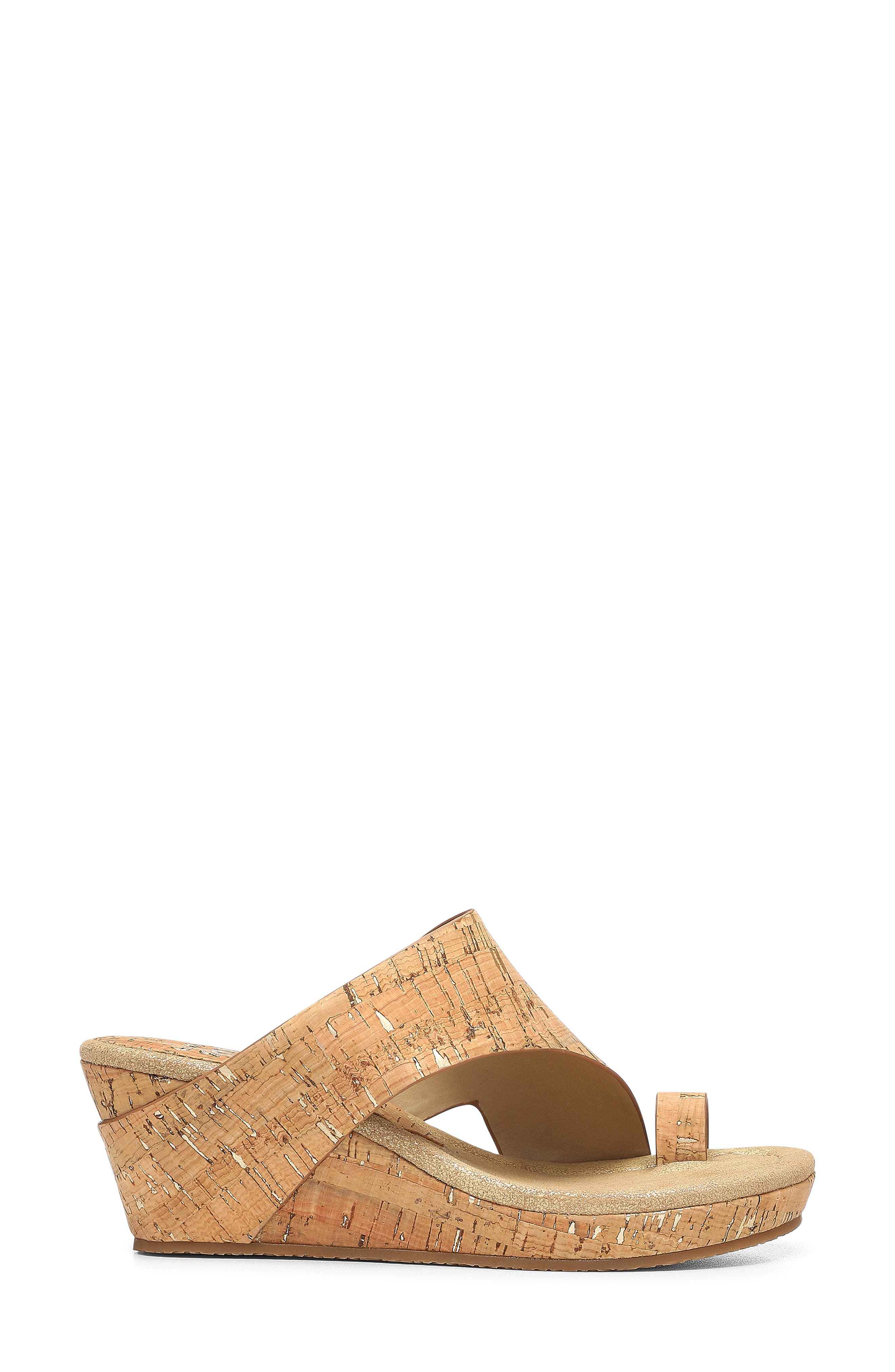 Donald Pliner Gyere Wedge Loop Toe Sandal, Alternate, color, Platino