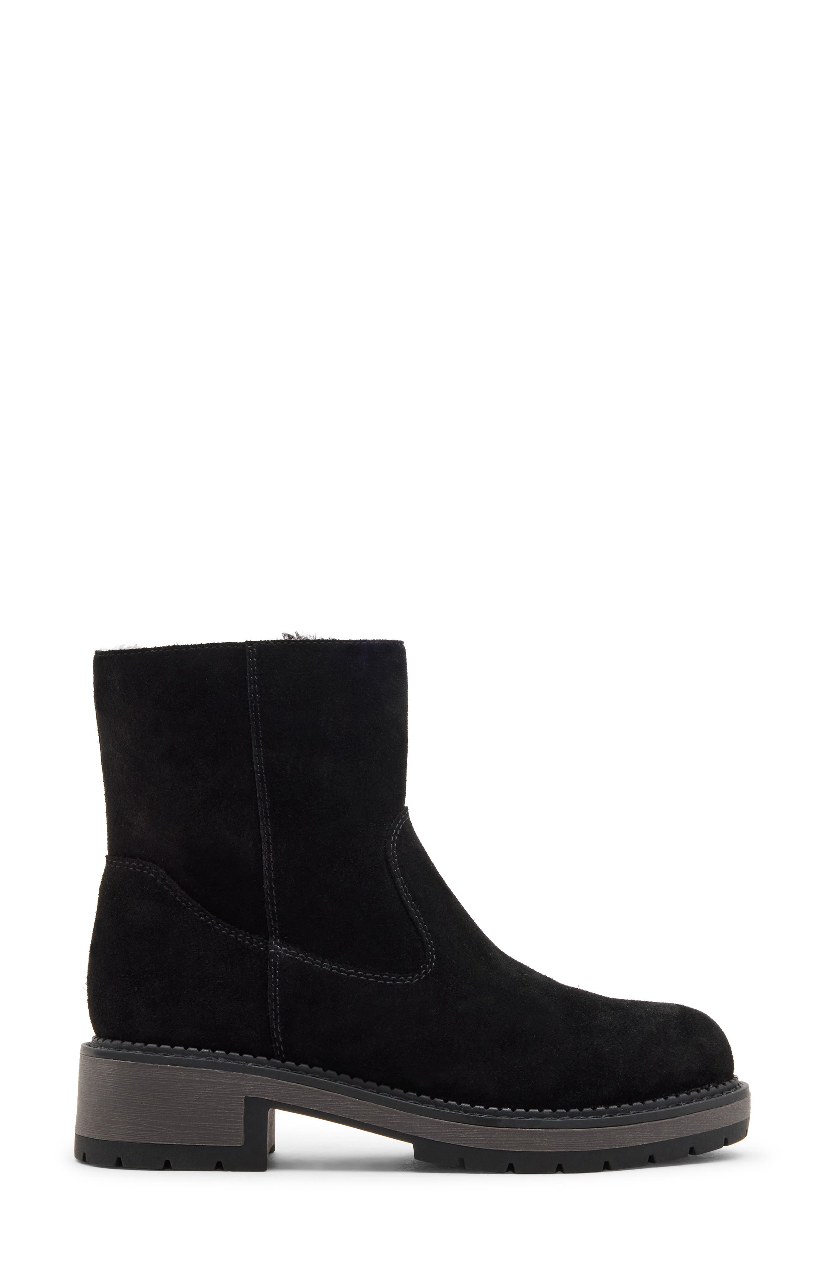Blondo Nappa Waterproof Suede Bootie, Alternate, color, Black Suede
