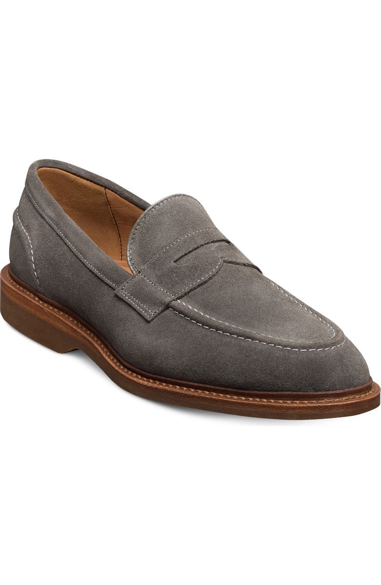 Allen Edmonds Randolph Verse Penny Loafer, Main, color, Grey