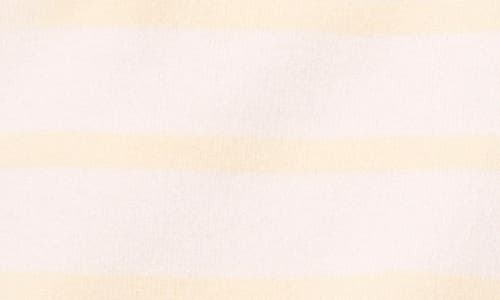 Shop Cece Stripe Crewneck Sweater In Antique White/cream Yellow