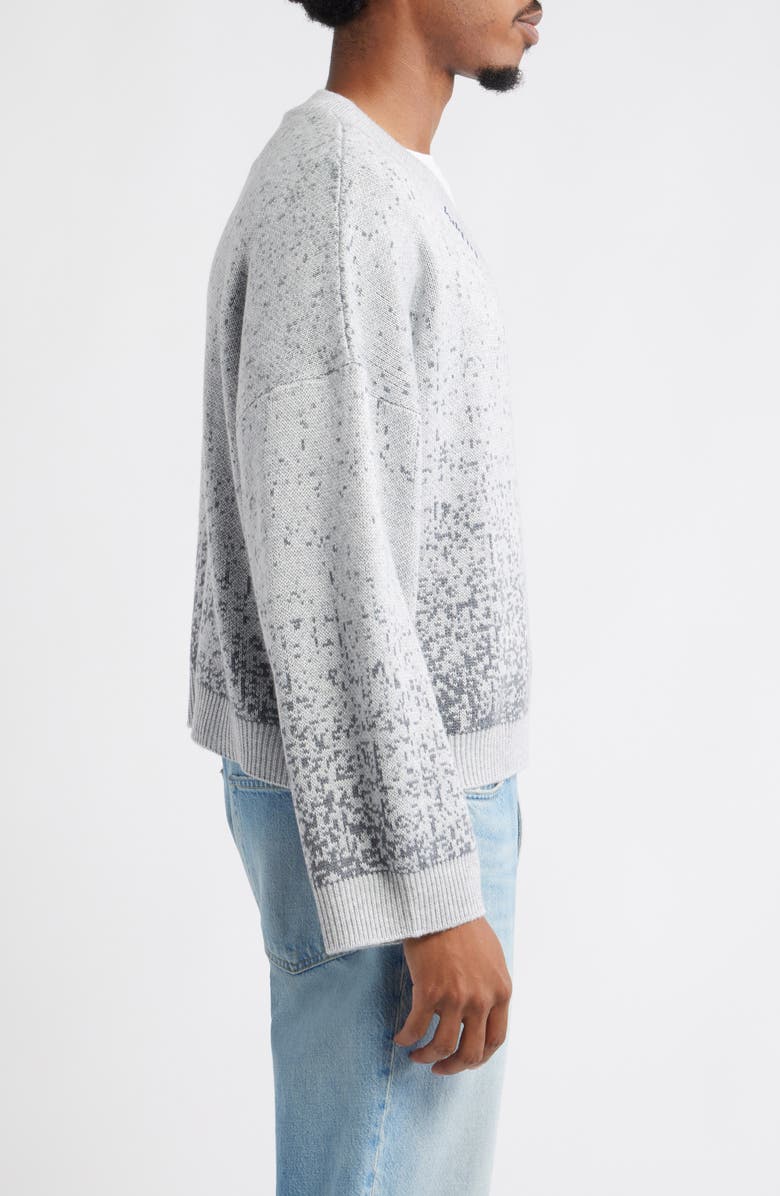 JUNGLES Gradient Boxy V-Neck Sweater, Alternate, color, Grey