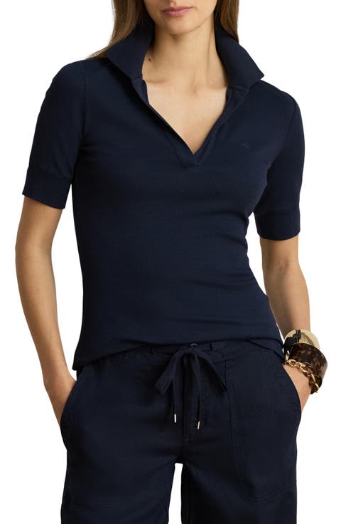 Adeena Stretch Cotton Blend Polo