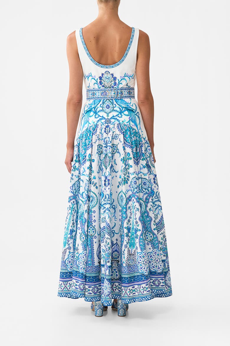 Jersey Tank Dress With Contrast Skirt Isnik Lullaby, Alternate, color, Isnik Lullaby