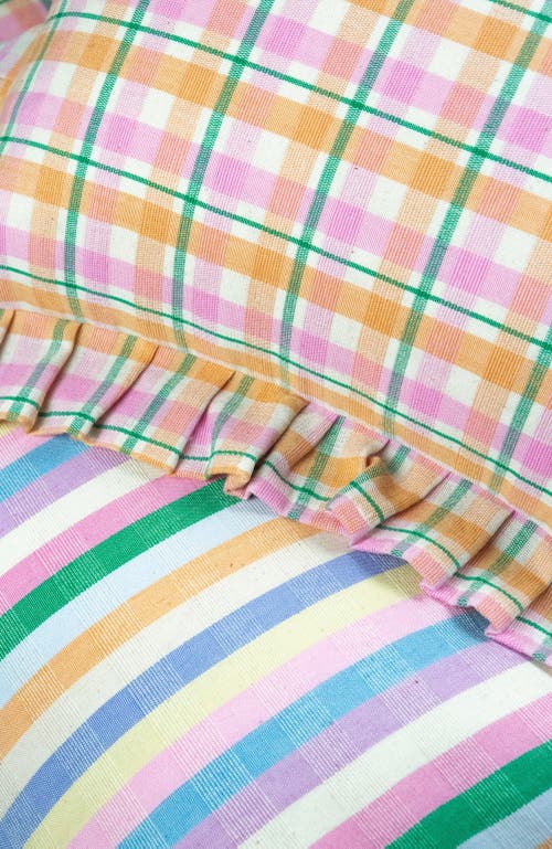 ARCHIVE NEW YORK ARCHIVE NEW YORK HANDWOVEN CLASSIC STRIPED SQUARE COTTON THROW PILLOW